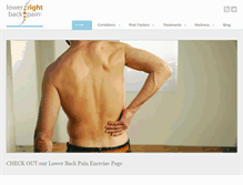 Tablet Screenshot of lower-right-backpain.com